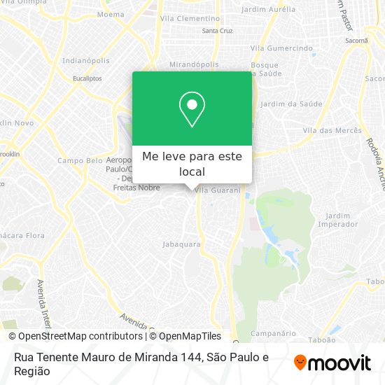 Rua Tenente Mauro de Miranda 144 mapa