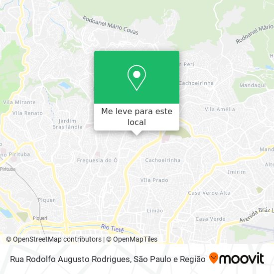 Rua Rodolfo Augusto Rodrigues mapa