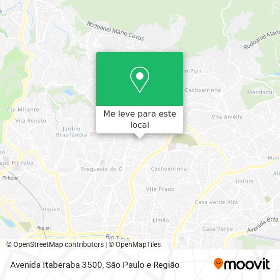 Avenida Itaberaba 3500 mapa