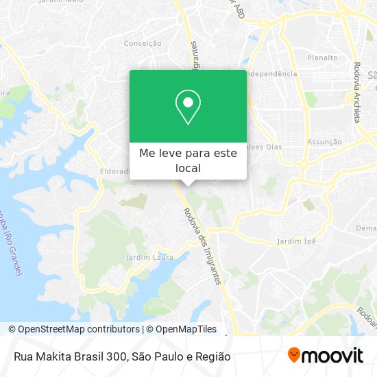 Rua Makita Brasil 300 mapa
