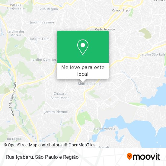 Rua Içabaru mapa