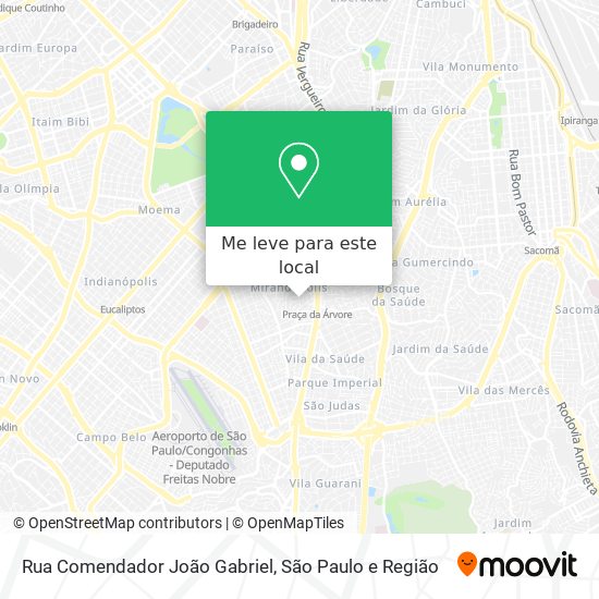 Rua Comendador João Gabriel mapa