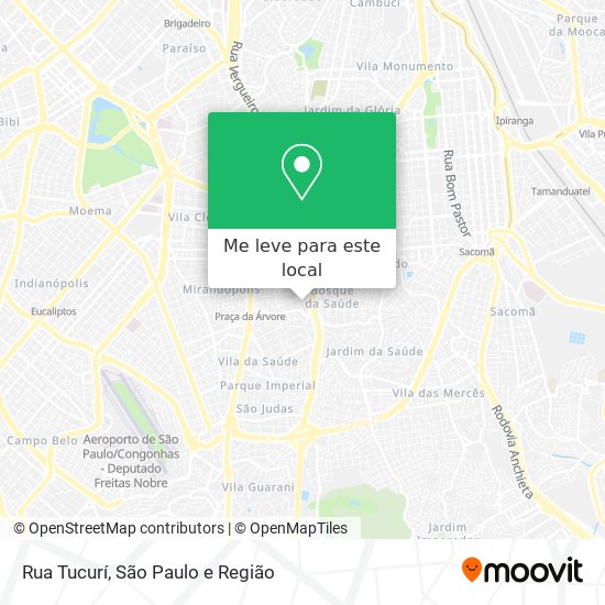 Rua Tucurí mapa