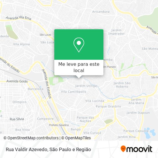 Rua Valdir Azevedo mapa