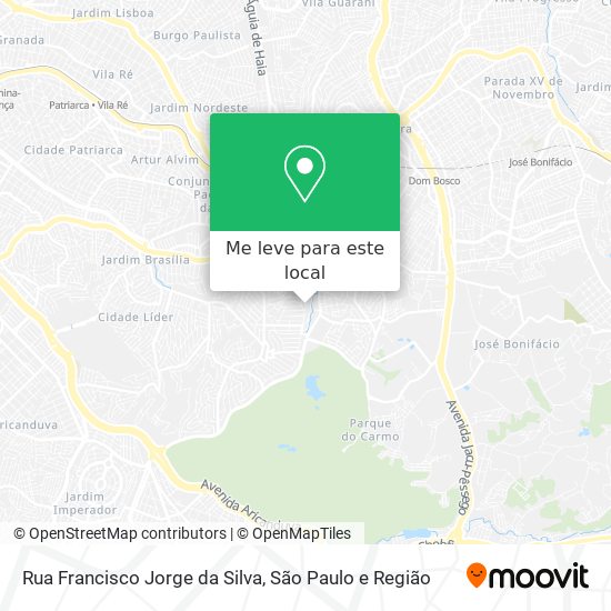 Rua Francisco Jorge da Silva mapa