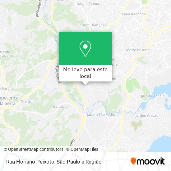 Rua Floriano Peixoto mapa
