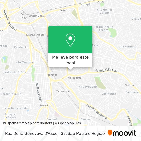 Rua Dona Genoveva D'Ascoli 37 mapa