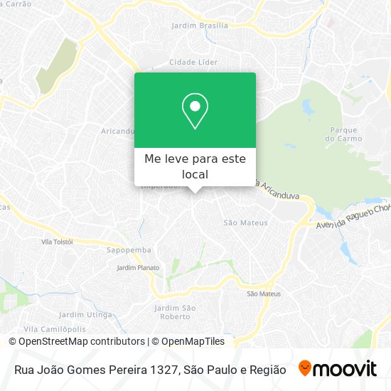 Rua João Gomes Pereira 1327 mapa
