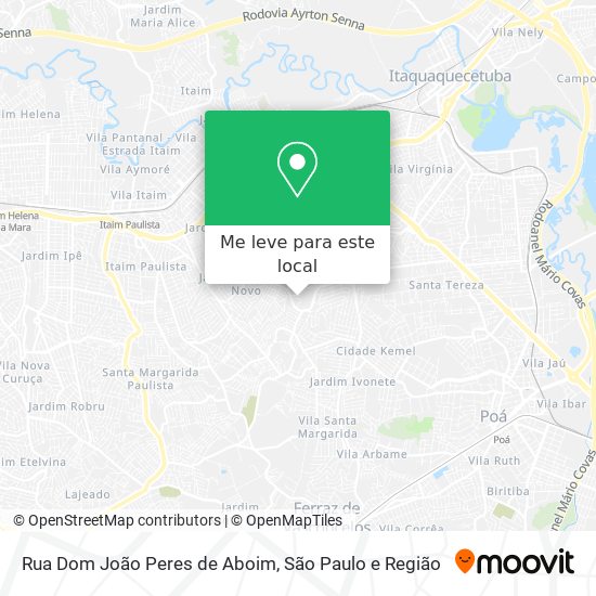 Rua Dom João Peres de Aboim mapa