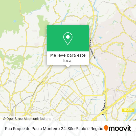 Rua Roque de Paula Monteiro 24 mapa
