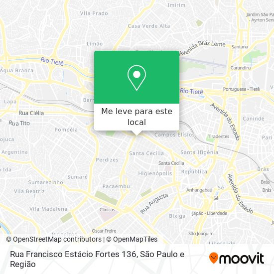 Rua Francisco Estácio Fortes 136 mapa