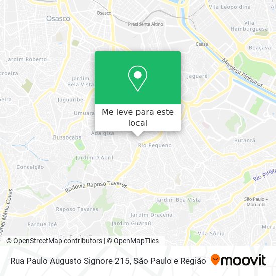 Rua Paulo Augusto Signore 215 mapa