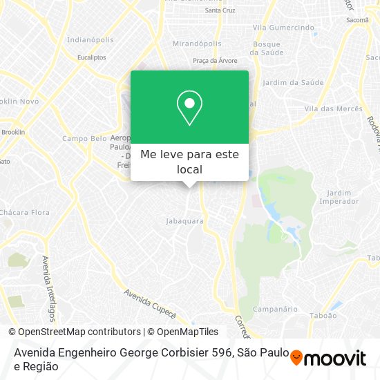 Avenida Engenheiro George Corbisier 596 mapa