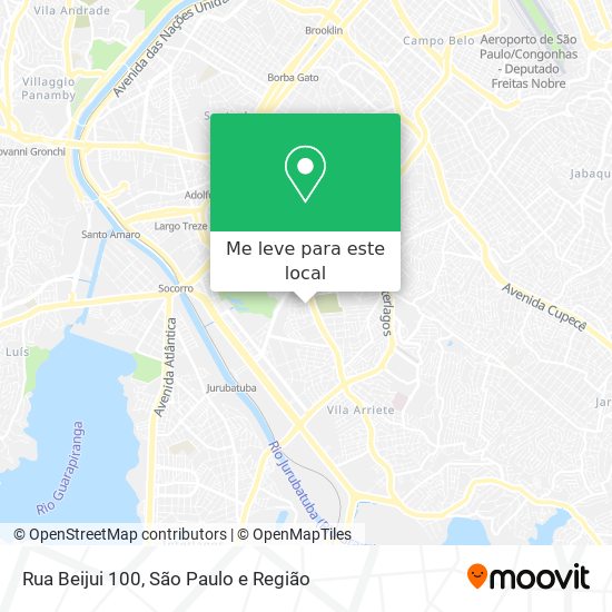 Rua Beijui 100 mapa