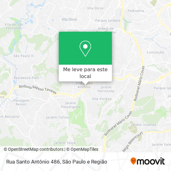 Rua Santo Antônio 486 mapa