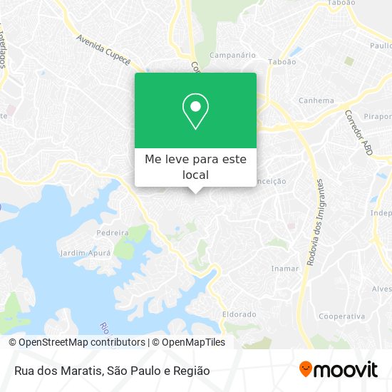 Rua dos Maratis mapa