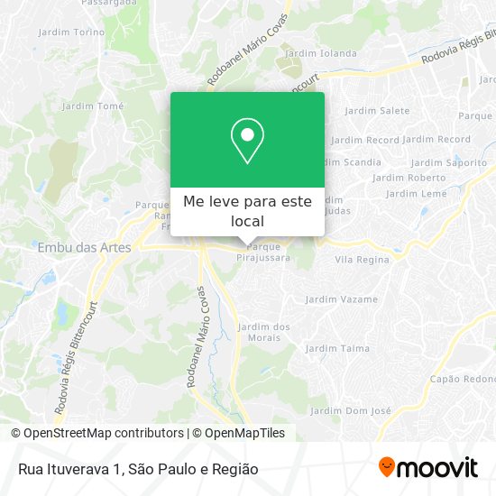 Rua Ituverava 1 mapa