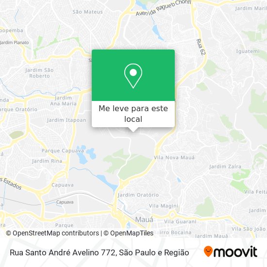 Rua Santo André Avelino 772 mapa