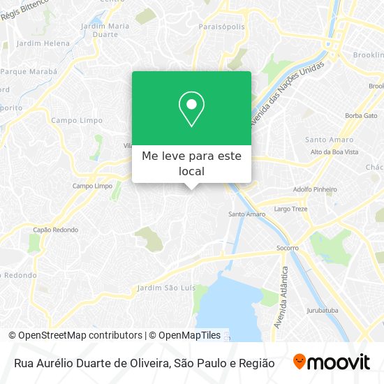 Rua Aurélio Duarte de Oliveira mapa