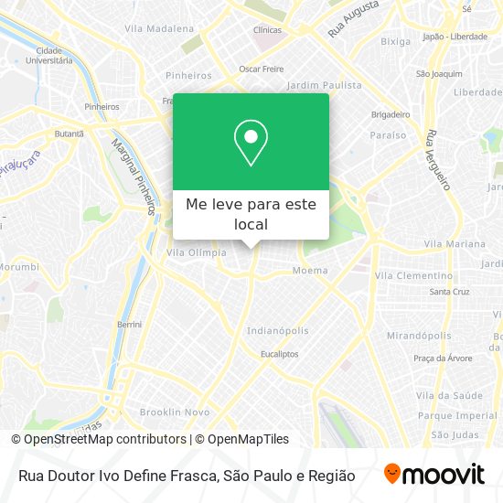Rua Doutor Ivo Define Frasca mapa