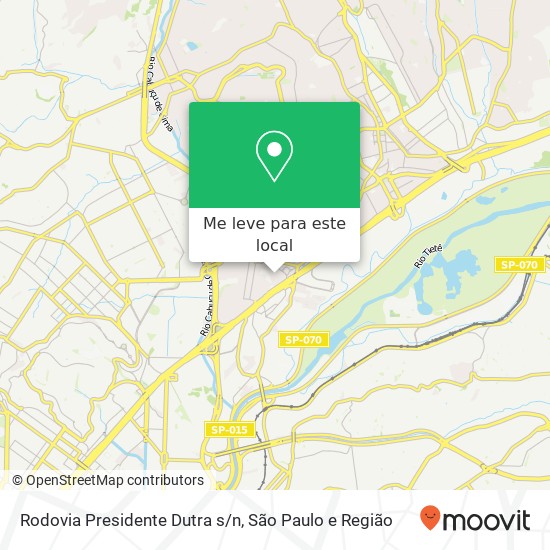 Rodovia Presidente Dutra s/n mapa