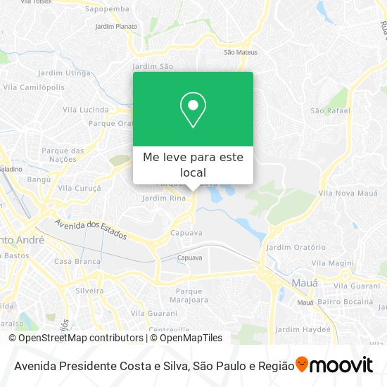 Avenida Presidente Costa e Silva mapa