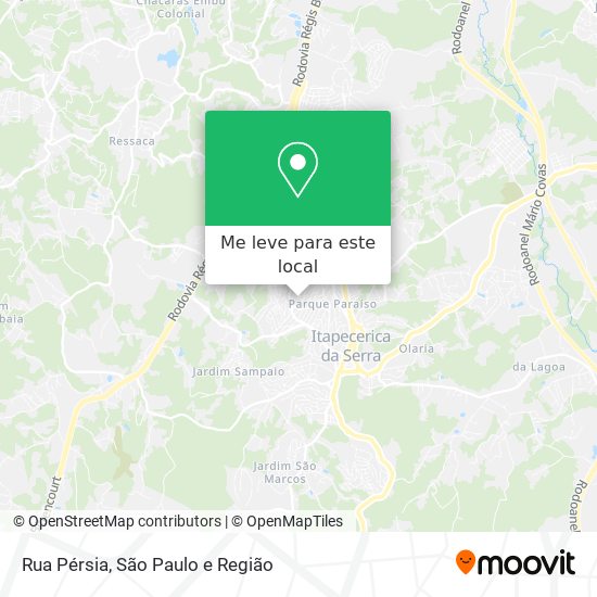 Rua Pérsia mapa