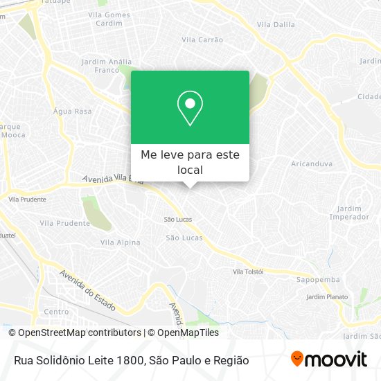 Rua Solidônio Leite 1800 mapa