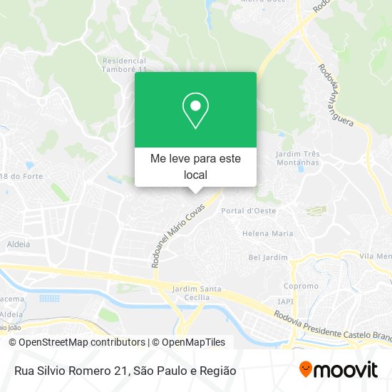 Rua Silvio Romero 21 mapa