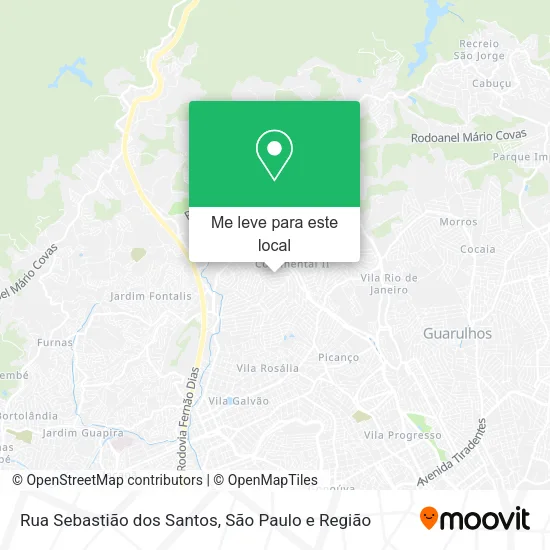 Rua Sebastião dos Santos mapa