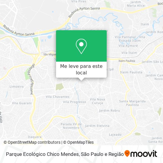 Parque Ecológico Chico Mendes mapa