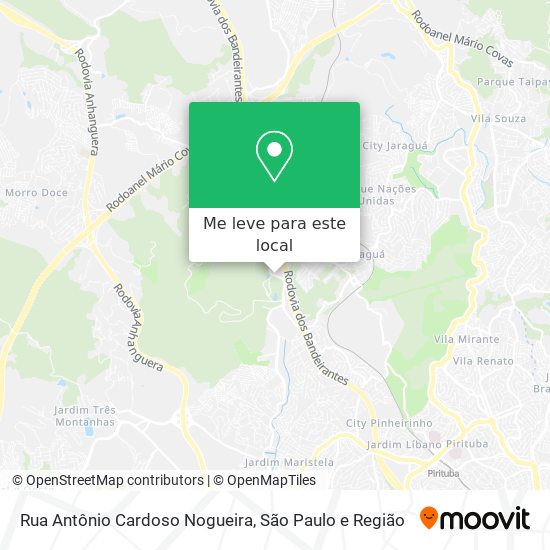 Rua Antônio Cardoso Nogueira mapa