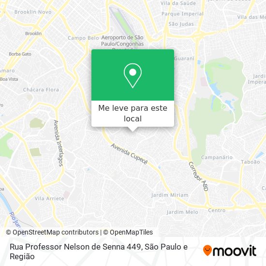 Rua Professor Nelson de Senna 449 mapa