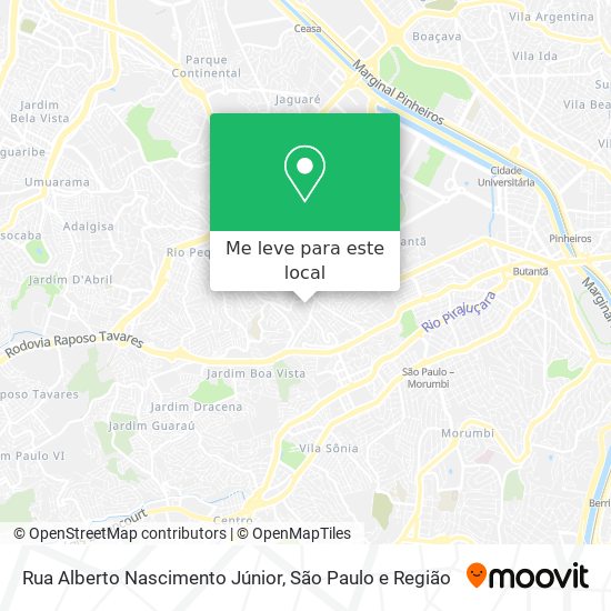 Rua Alberto Nascimento Júnior mapa