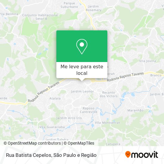 Rua Batista Cepelos mapa