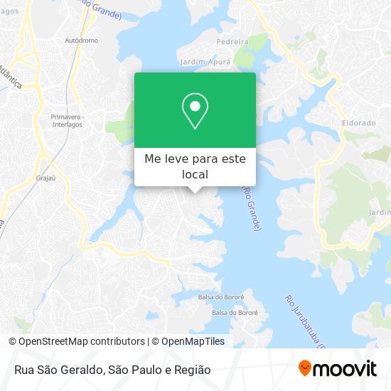 Rua São Geraldo mapa