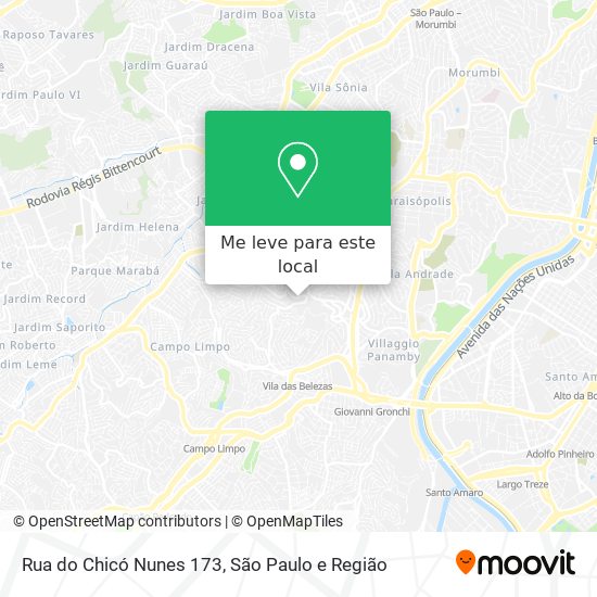 Rua do Chicó Nunes 173 mapa