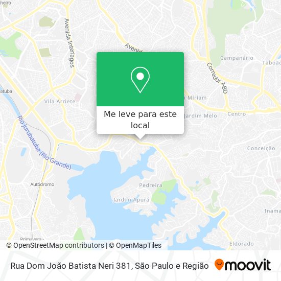 Rua Dom João Batista Neri 381 mapa