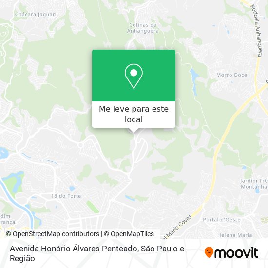Avenida Honório Álvares Penteado mapa