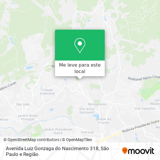 Avenida Luiz Gonzaga do Nascimento 318 mapa