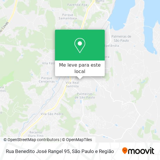 Rua Benedito José Rangel 95 mapa