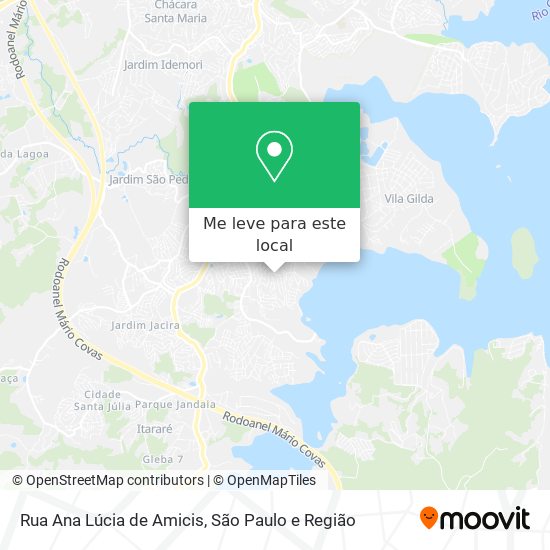 Rua Ana Lúcia de Amicis mapa