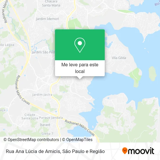 Rua Ana Lúcia de Amicis mapa