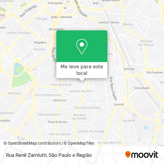 Rua Renê Zamlutti mapa