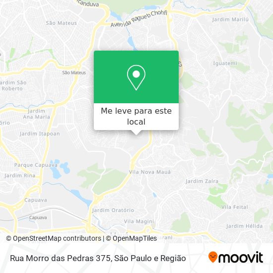 Rua Morro das Pedras 375 mapa