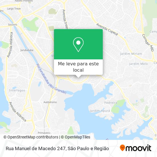 Rua Manuel de Macedo 247 mapa