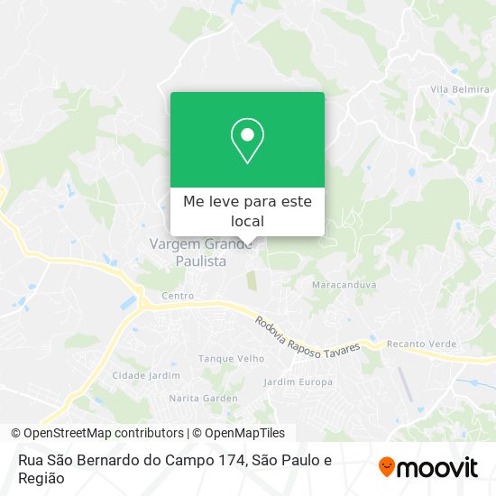 Rua São Bernardo do Campo 174 mapa