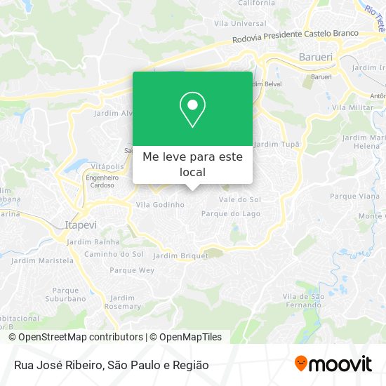 Rua José Ribeiro mapa