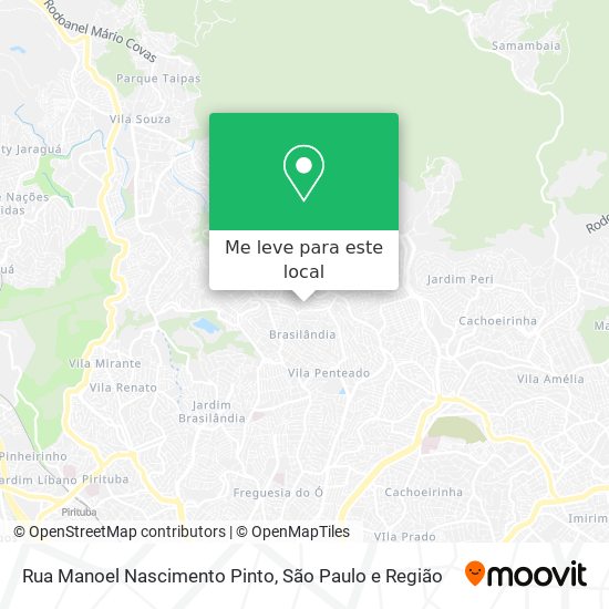 Rua Manoel Nascimento Pinto mapa