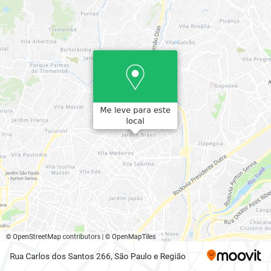 Rua Carlos dos Santos 266 mapa